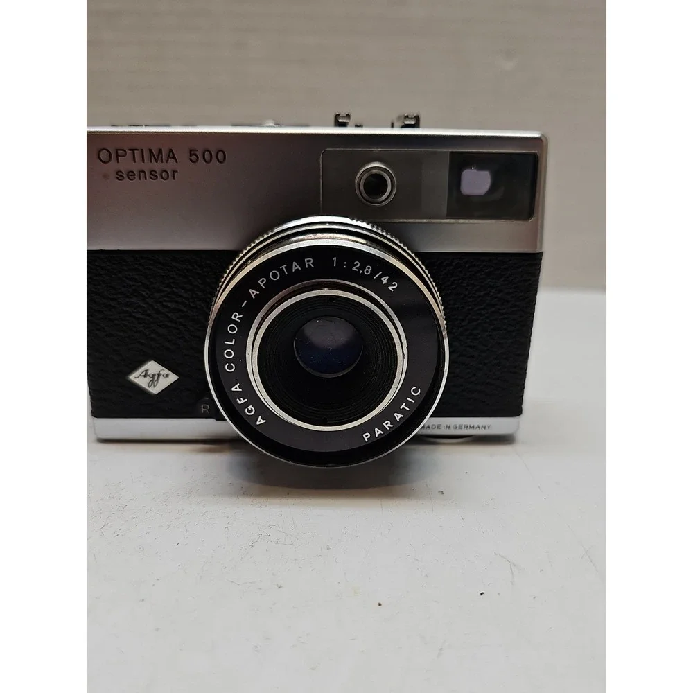 Agfa Optima 500 Vintage Camera With Leather Case. **untested